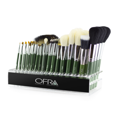 Counter 96Holes Painting Brush Rack Exhibition Cosmetic Brushes Drying Shelf Plexiglass Makeup Brush Holder